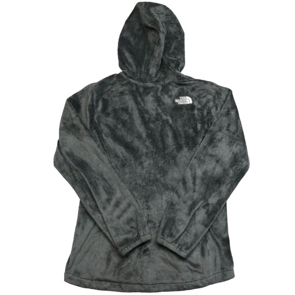 The North Face Fleece Full Zip Hoodie Girls L14/16 Gray & Pink Preowned - Picture 2 of 5